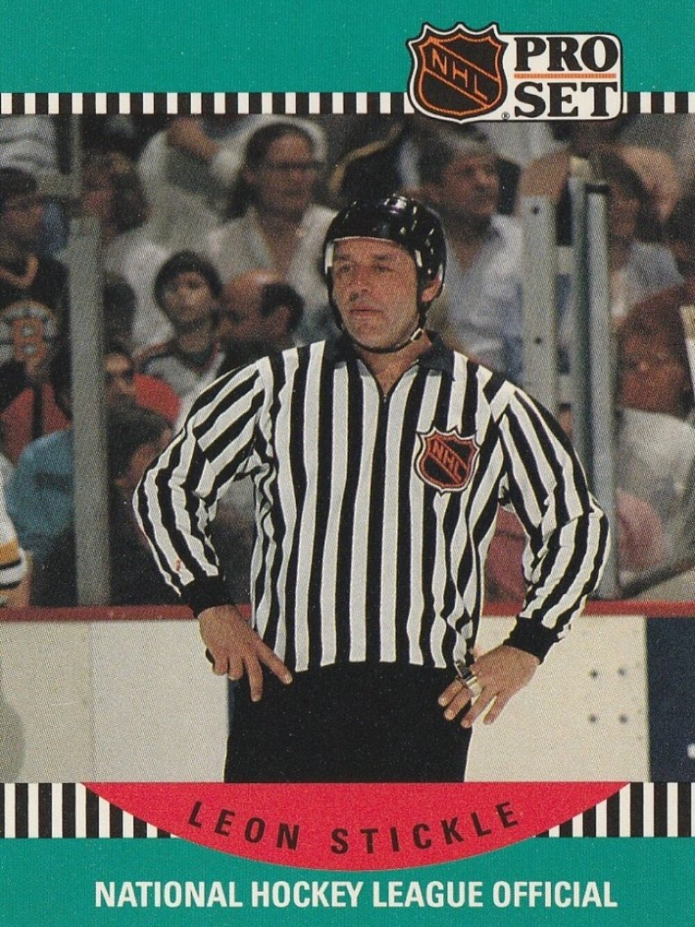 Leon Stickle - 1990 Pro Set Hockey Card